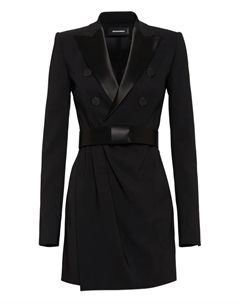 Двубортное мини-платье, черный Dsquared2