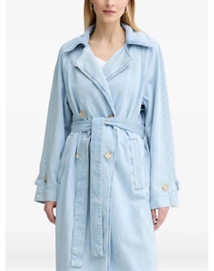 Двубортный джинсовый тренчкот, синий Marc o'polo