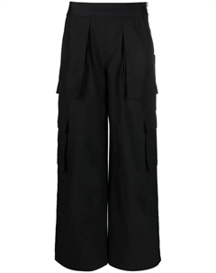 Брюки с карманами карго и логотипом, черный Alexander wang