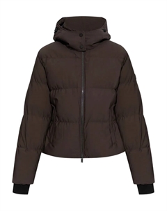 Пуховик с капюшоном, коричневый Moose knuckles