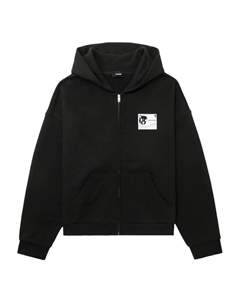 Толстовка на молнии с изображением медведя, черный We11done