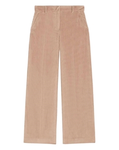 Вельветовые брюки широкого кроя, коричневый Weekend max mara