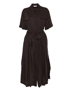 Платье с поясом и сборками, коричневый Ballantyne