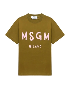 Футболка 3941MDM510/257798 38 OLIVE GREEN, зеленый Msgm
