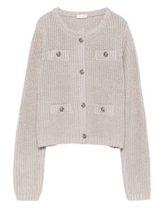 Кардиган с карманами, нейтральный Liu jo