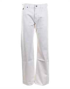 Джинсы с пуговицами и шлевками для ремня, белый Jacob cohen