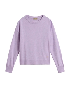 Свитер с круглым вырезом, фиолетовый Woolrich