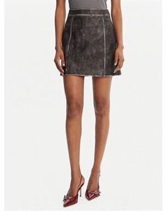 Юбка из искусственной кожи regular fit W5YD46 WHDI0, серый Guess