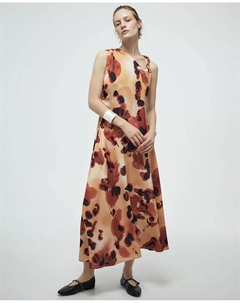 Асимметричное платье, горчичный Сфера