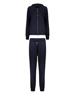 Спортивный костюм с завязкой на талии и молнией спереди, синий Moorer