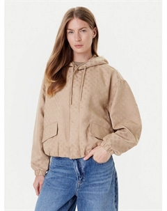 Демисезонная куртка regular fit V5YL02 WH492, бежевый Guess