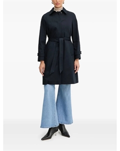 Пальто с поясом Calexis, черный Boss