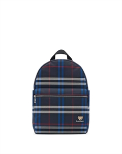 Рюкзак в клетку, синий Burberry kids