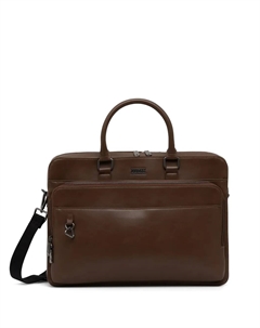 Портфель с двойной молнией, коричневый Guess usa