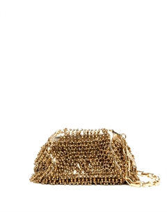 Клатч с кристаллами, золотой Self-portrait