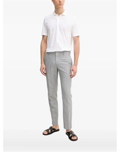 Рубашка-поло с коротким рукавом, белый Boss