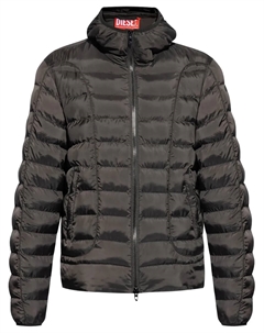 Пуховик W-Stone с логотипом, черный Diesel