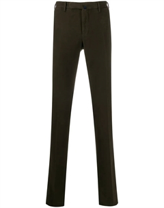 Брюки строгого кроя, коричневый Incotex