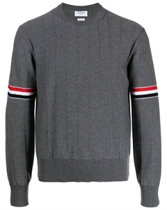 Джемпер с полосками RWB, серый Thom browne