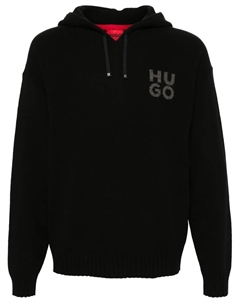 Свитер с логотипом, черный Hugo