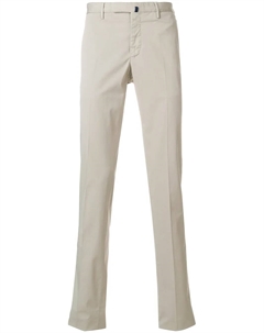 Брюки чинос узкого кроя, нейтральный Incotex