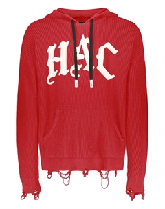 Худи с эффектом потертости, красный Haculla