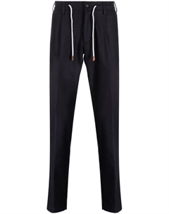 Узкие брюки с кулиской, синий Eleventy