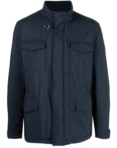 Куртка на молнии с карманами, синий Fay