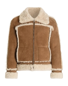 Куртка с подкладкой из овчины, коричневый Dolce&gabbana