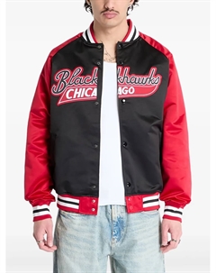 Бомбер с логотипом, черный Mitchell and ness