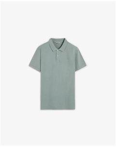 Базовый поло для мужчин классического кроя, серо-зеленый Scalpers