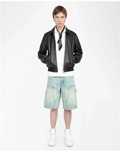 Бермуды Perys джинсовые средний размер мужские, светло-голубой Zadig&voltaire