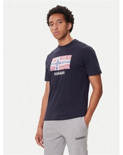 Футболка regular fit S-Drapeau Ss NP0A891K, синий Napapijri