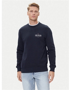 Свитшот regular fit Stacked MW0MW39376, синий Tommy hilfiger