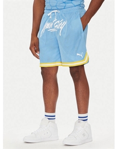 Спортивные шорты regular fit Hoops Manchester City 631694, голубой Puma