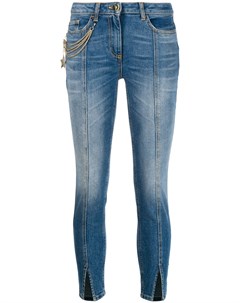 Elisabetta franchi декорированные джинсы скинни 29 синий Elisabetta franchi