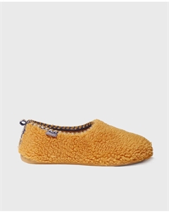 Женские домашние тапочки закрытые из овчины, желтый Toni pons