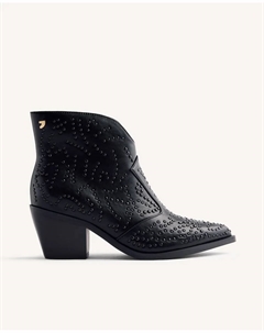 Женские ковбойские ботинки с декоративными заклепками, черный Gioseppo