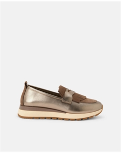 Женские спортивные мокасины с бахромой, бронзовый Latouche