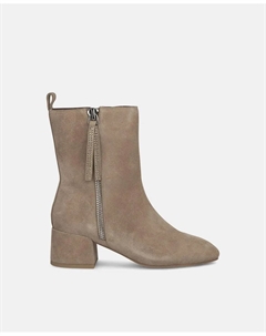 Женские ботинки из кожи с круглым носком, бежевый Alma en pena.