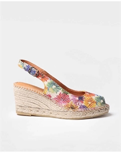 Женские плетеные эспадрильи на клиновидной подошве с пряжкой, многоцветный Toni pons