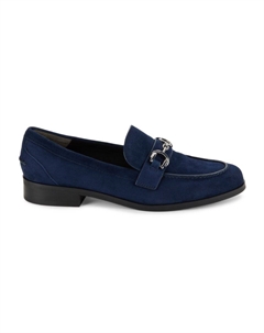 Замшевые лоферы Owen Bit, цвет Nice Blue Stuart weitzman