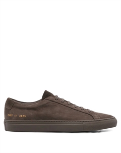 Низкие кеды из замши и кожи, коричневый Common projects