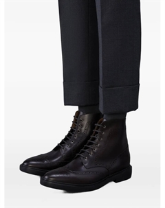 Кожаные ботинки с заклепками, коричневый Thom browne