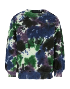 Толстовка с круглым вырезом и принтом тай-дай, синий Molo