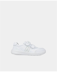 Детские спортивные тапочки из кожи с двойной застежкой-липучкой, белый Biomecanics