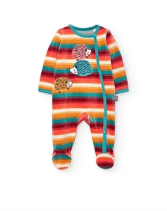 Детский велюровый комбинезон с длинным рукавом, многоцветный Boboli