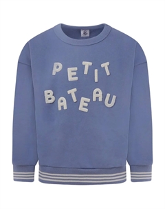 Толстовка с нашивкой в виде буквы, синий Petit bateau