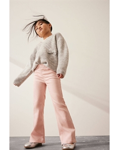 Расклешенные джинсы суперстрейч, розовый H&m