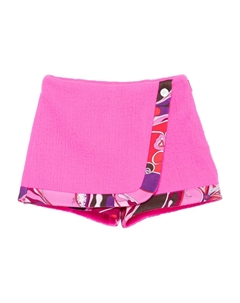 Юбка-шорты с узором и запахом, розовый Pucci junior